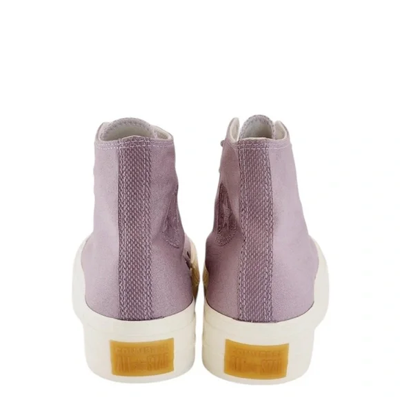 Converse Allstar CTAS Hi Lift Lucid Lilac Canvas Platform Sneakers - Picture 5 of 7